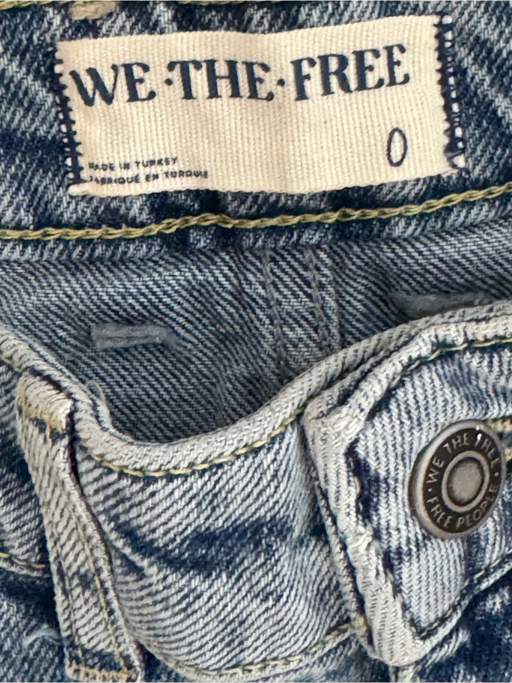 Free People We The Free Come As You Are Long Denim Jean Maxi Skirt 0 - Picture 7 of 9